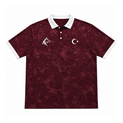 Oversize Polo Yaka T-Shirt | Göktürk 'İzi