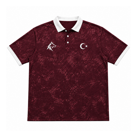 Oversize Polo Yaka T-Shirt | Göktürk 'İzi