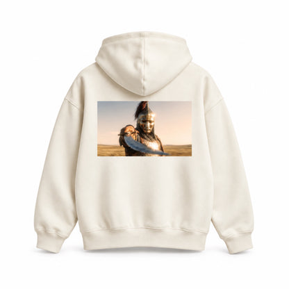 KIPCHAK | Oversize Kapüşonlu Sweatshirt (Krem)