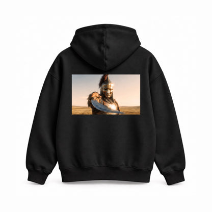 KIPCHAK | Oversize Kapüşonlu Sweatshirt (Siyah)